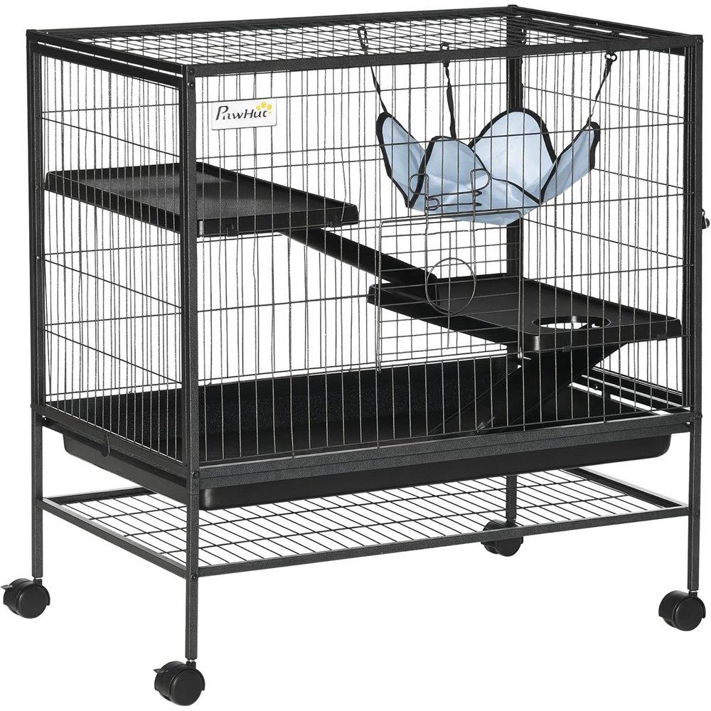 Hamster Cage Wheel - Jaula para Animales Pequeños con Ruedas,