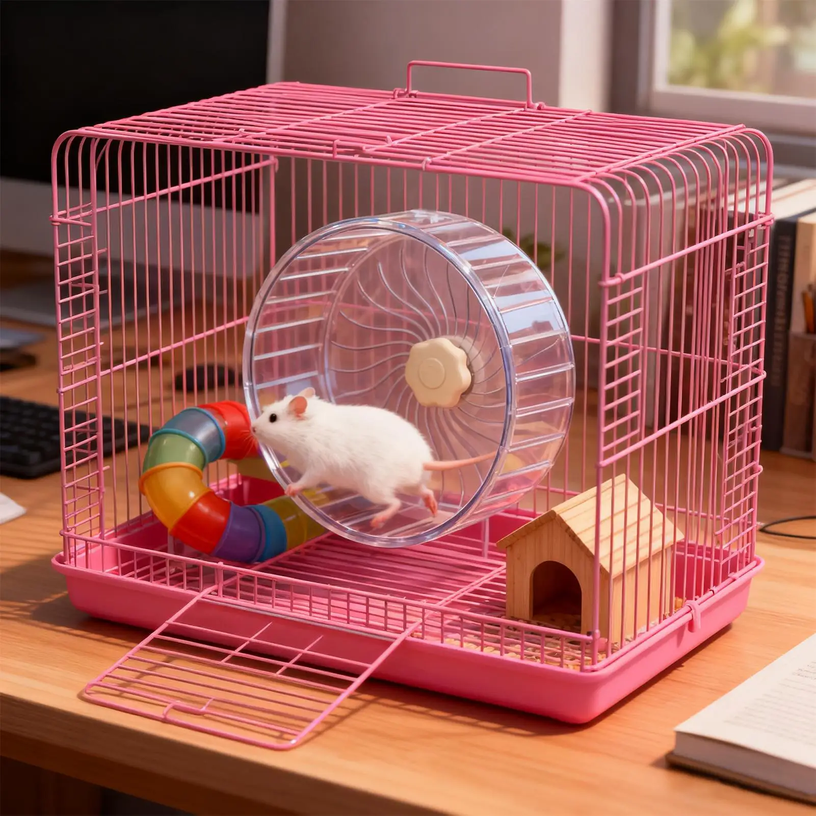 Rueda de ejercicio para hámste - Hamster Cage Wheel reseña y precio