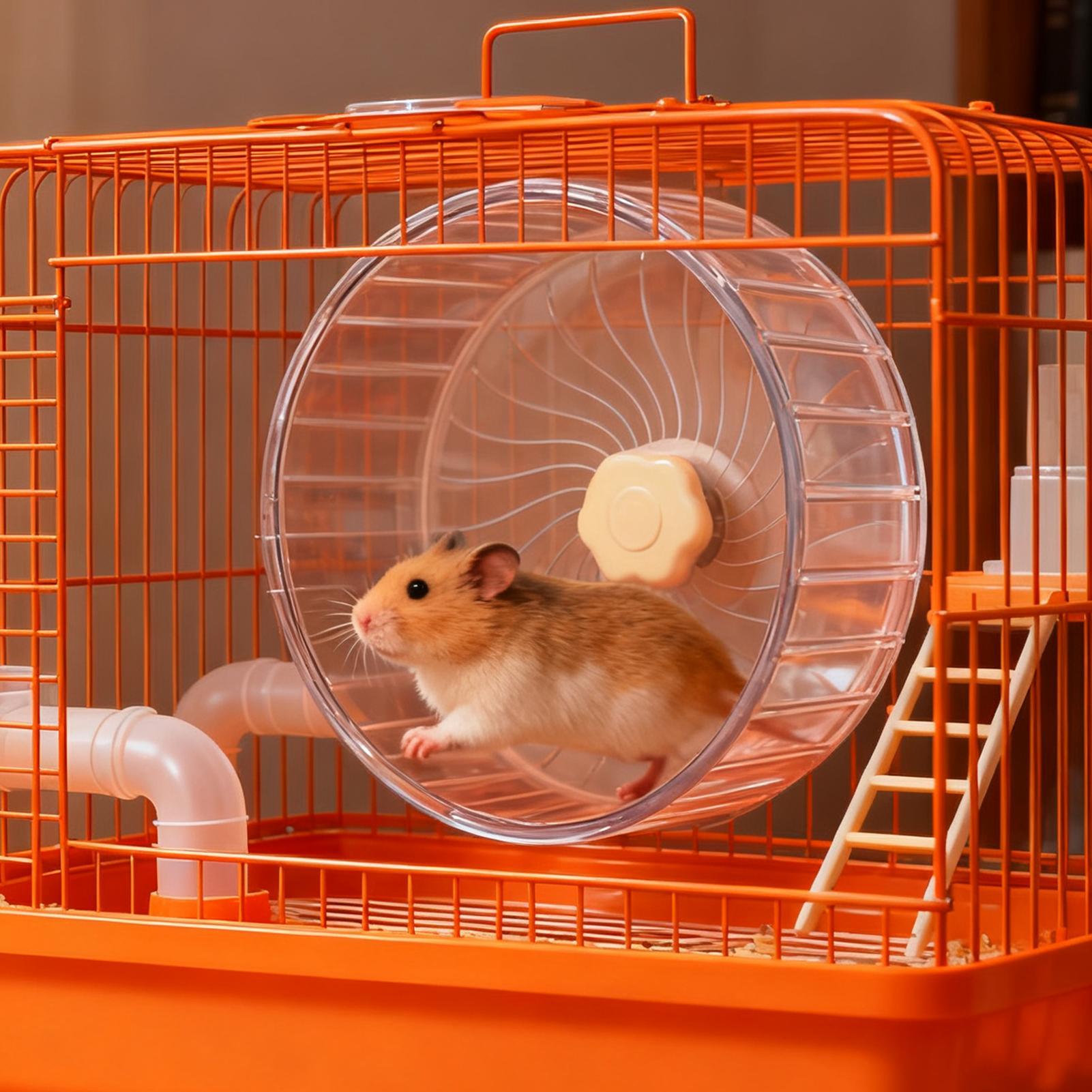 Rueda silenciosa para hámster, - Hamster Cage Wheel reseña y precio
